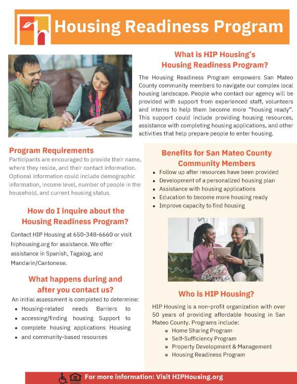 Housing Readiness Program Flyer