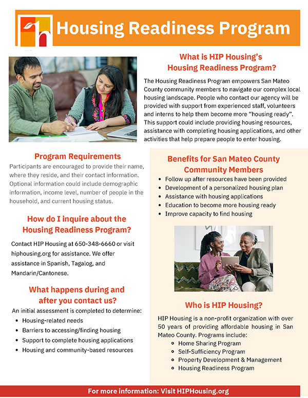 Housing Readiness Program Flyer